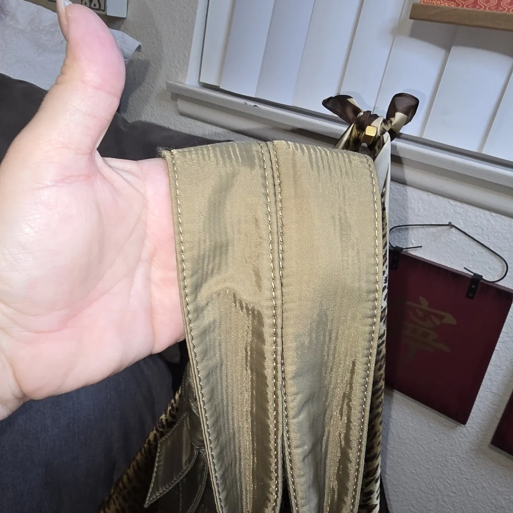 Calvin Klein Quilted Drab Olive Green Tote Bag - Picture 10 of 10